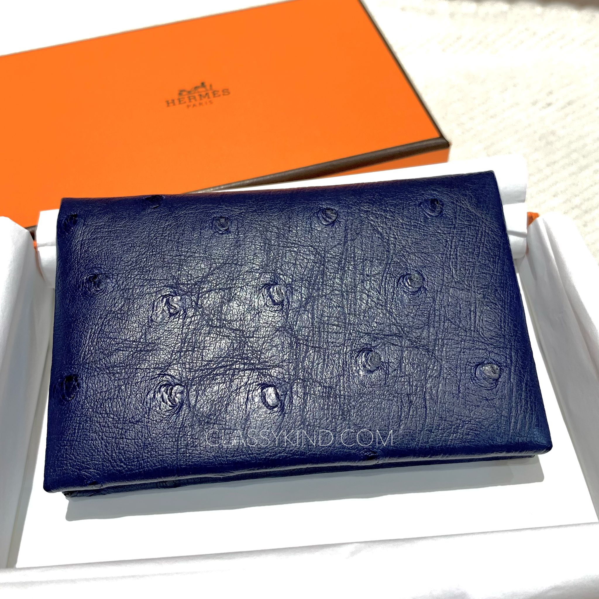 Replica Hermes Calvi Card Holder In Black Epsom Leather